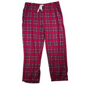 Gerber Adult Pajama Pants Women's XL Super Soft Tartan Plaid Red Green Christmas